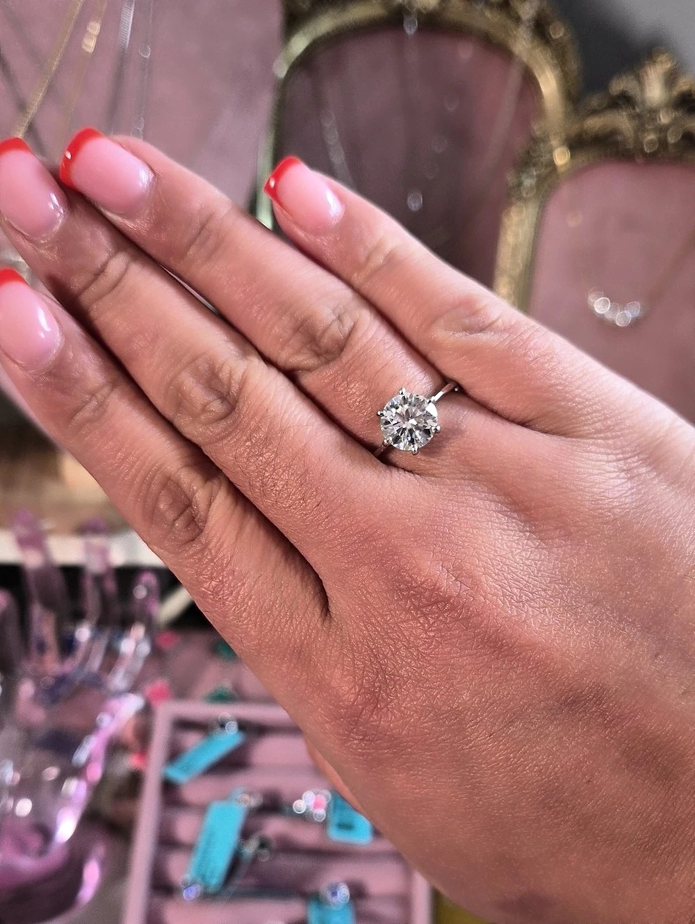 2ct 925 Moissanite Ring Size 6